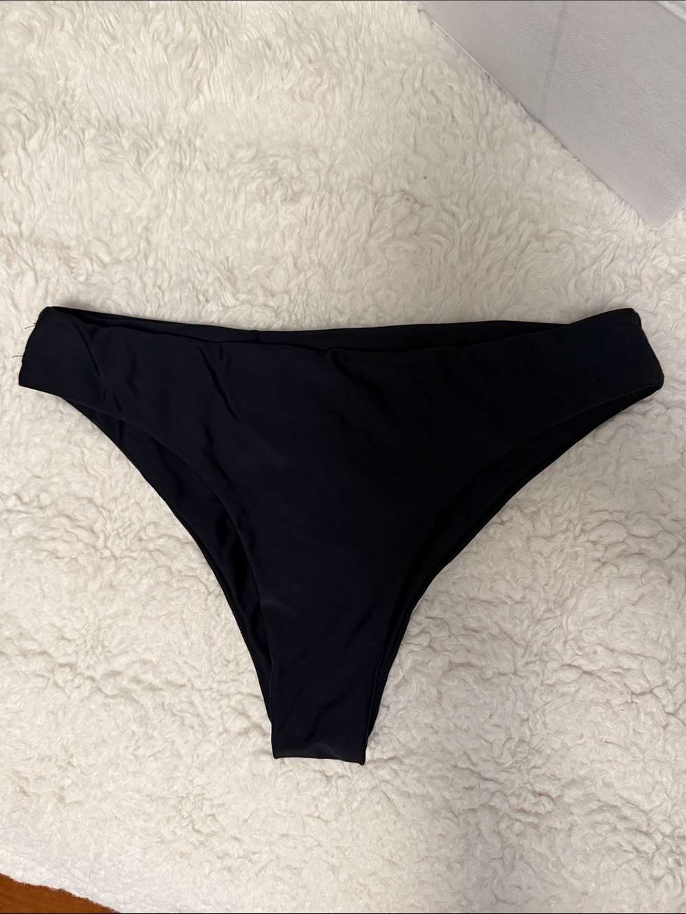 SHEIN Black High-Cut Bikini Bottom